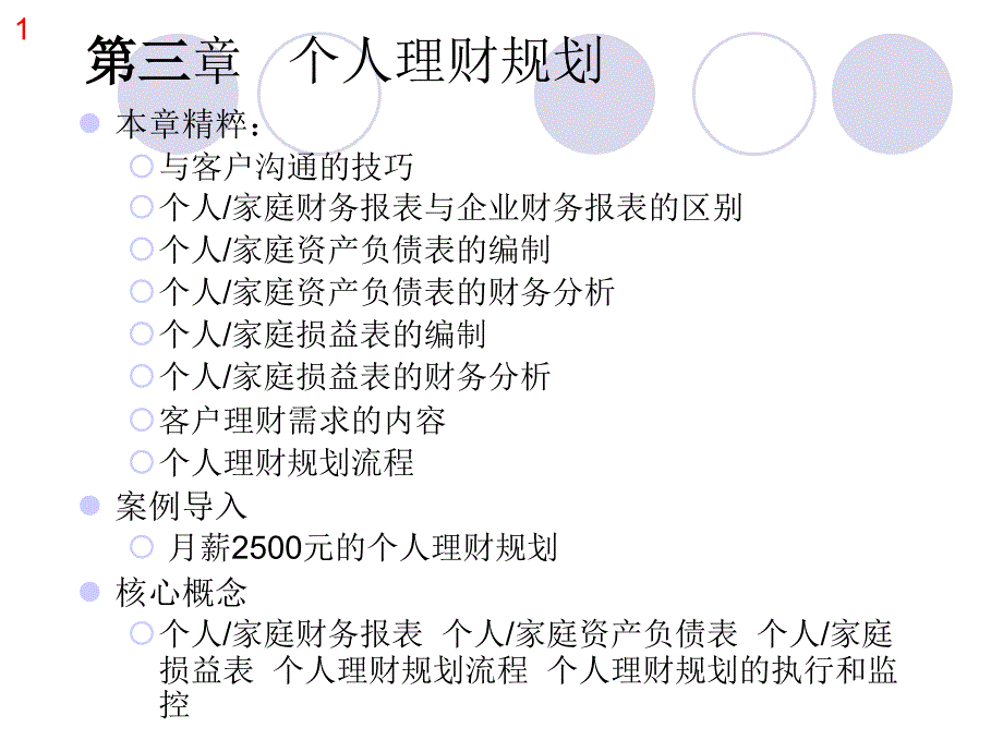 个人理财规划第三章ppt课件_第1页