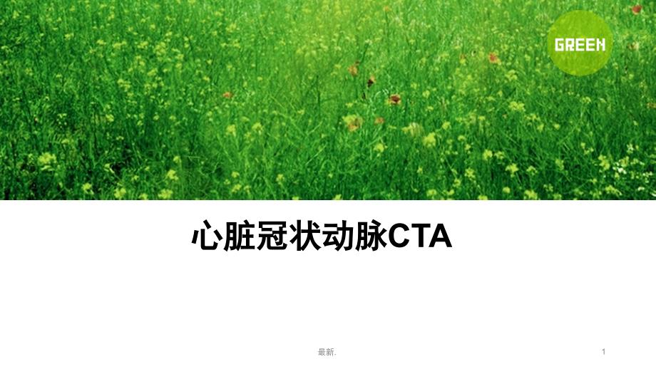 学习资料心脏冠脉CTA课件_第1页