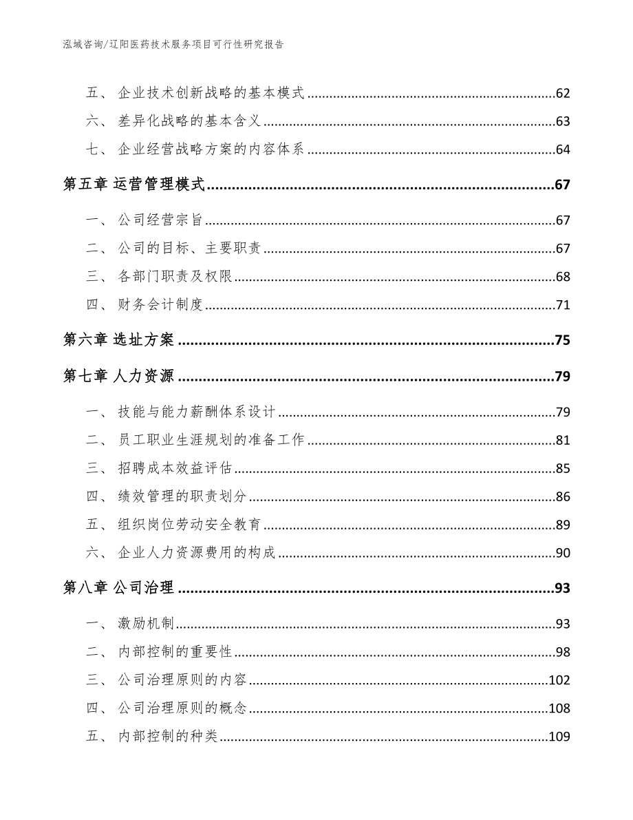 辽阳医药技术服务项目可行性研究报告（范文模板）_第4页