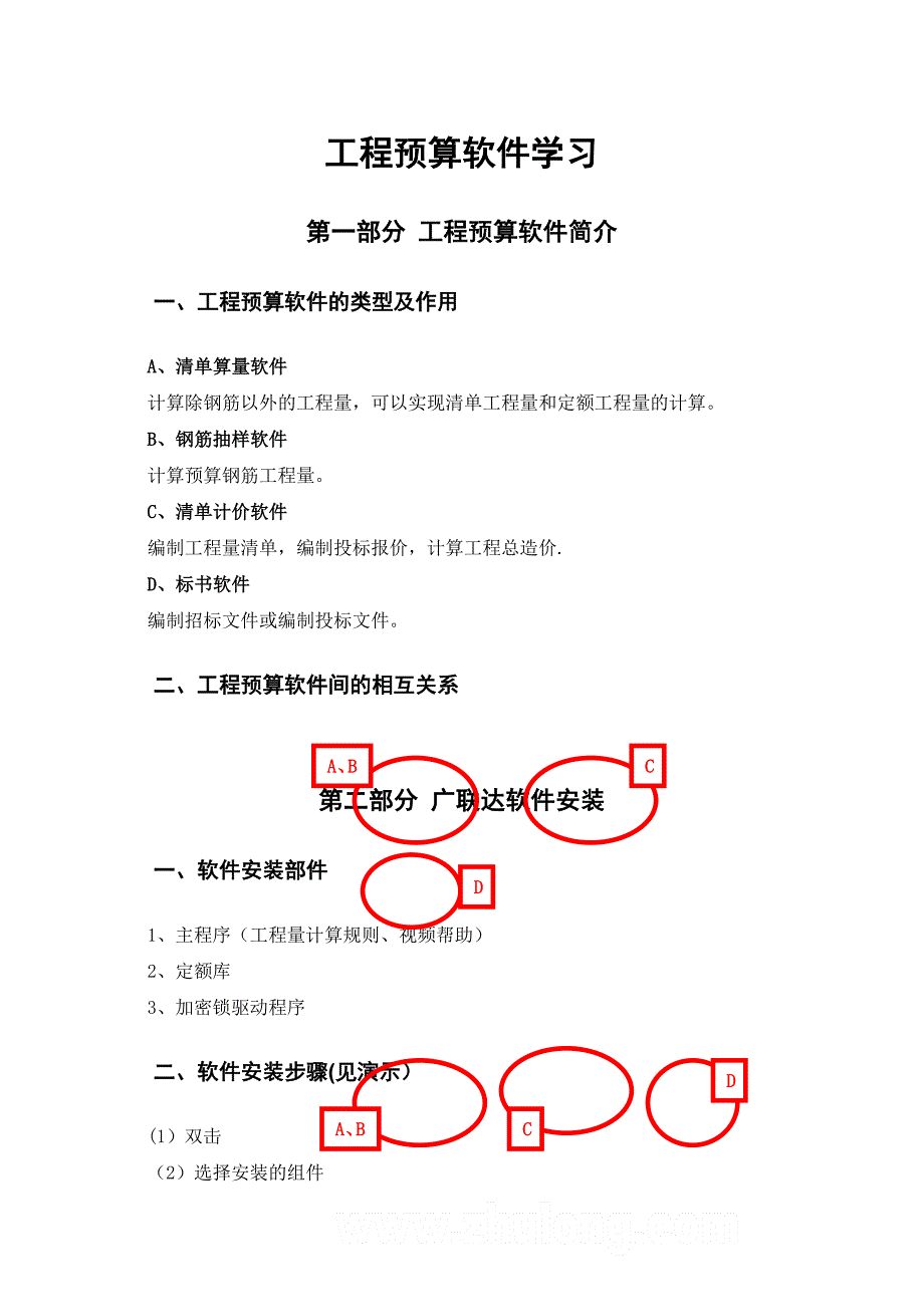 工程预算软件学习_第1页