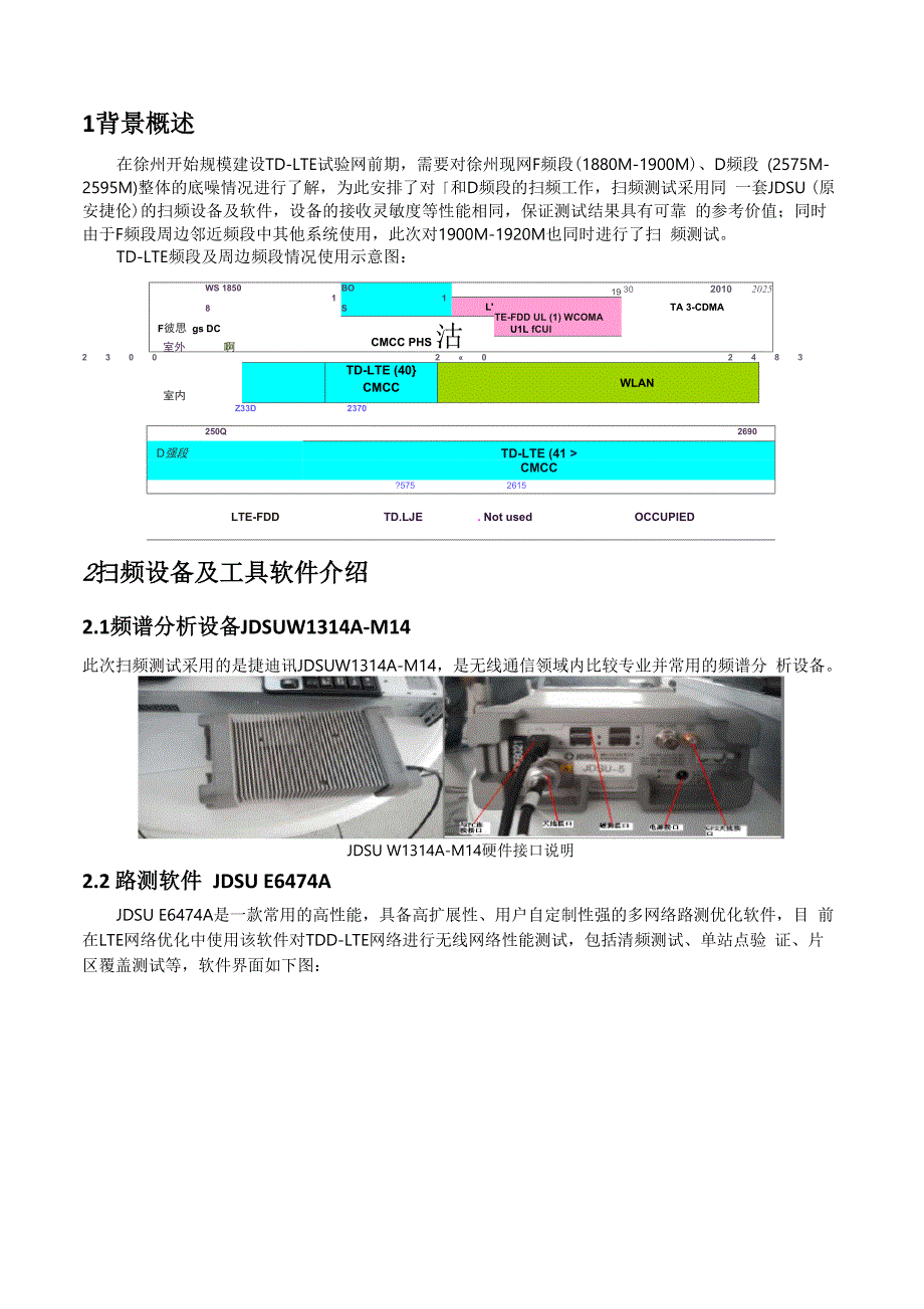 徐州移动LTE网络清频测试评估报告_第2页