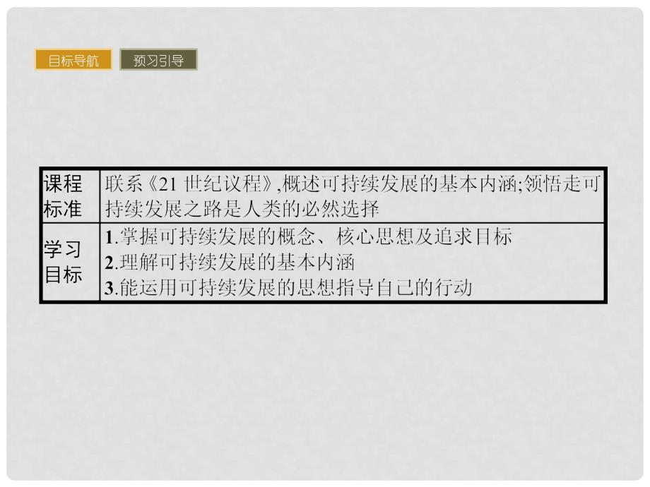 高中地理 第四章 人类与地理环境的协调发展 4.3 可持续发展的基本内涵课件 湘教版必修2_第2页