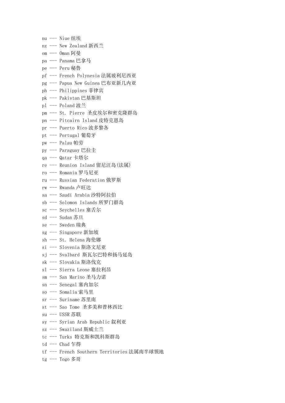 Internet中各种域名后缀介绍.doc_第5页