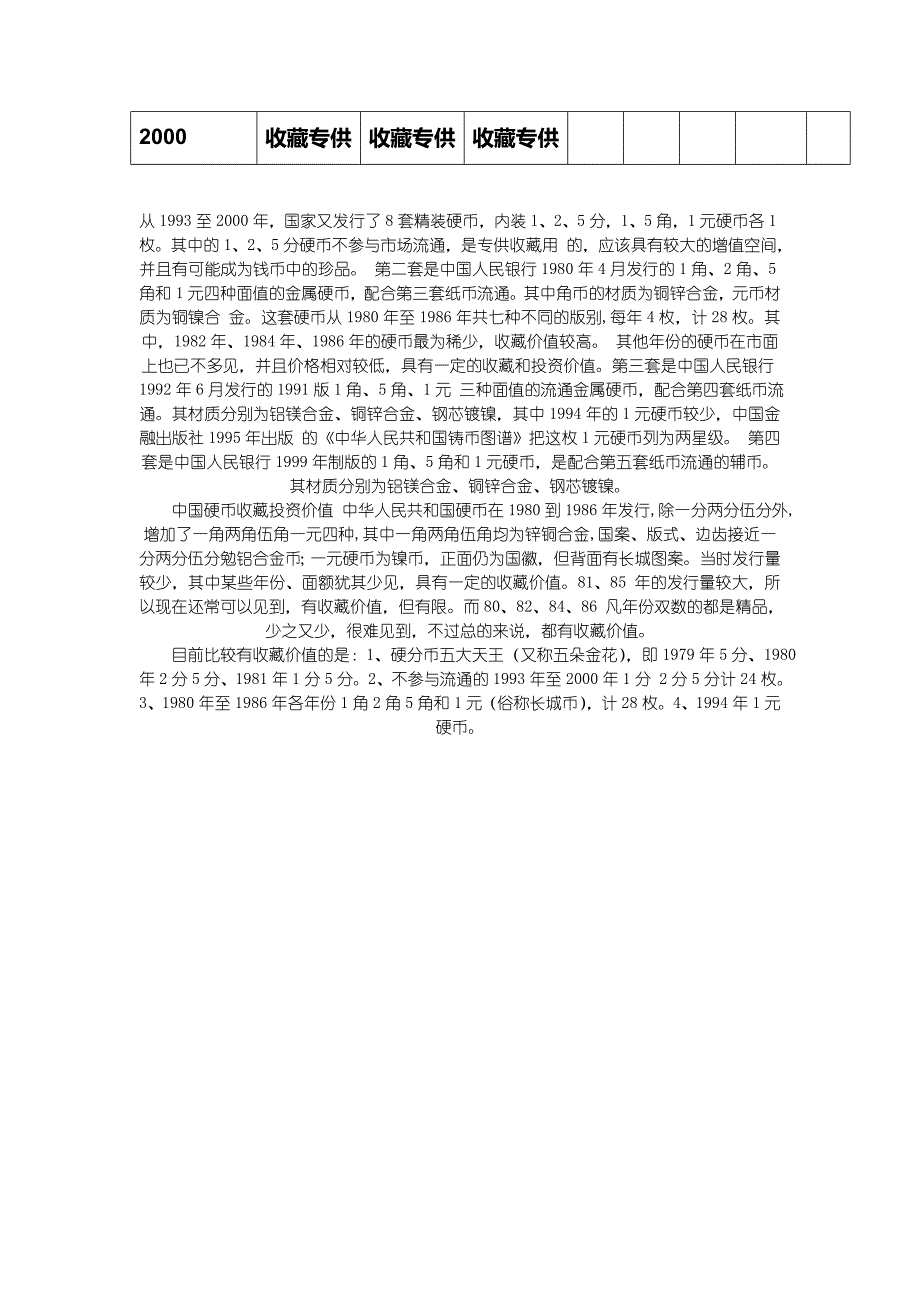 硬币收藏价格对照表.doc_第3页