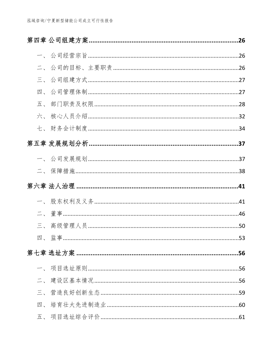 宁夏新型储能公司成立可行性报告【模板】_第3页