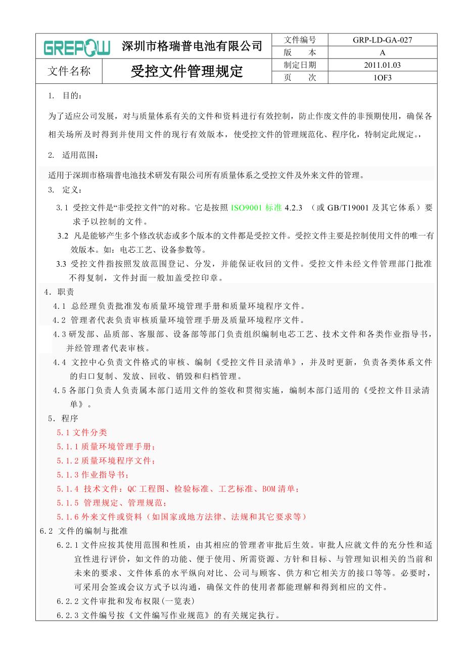 受控文件管理规定_第1页