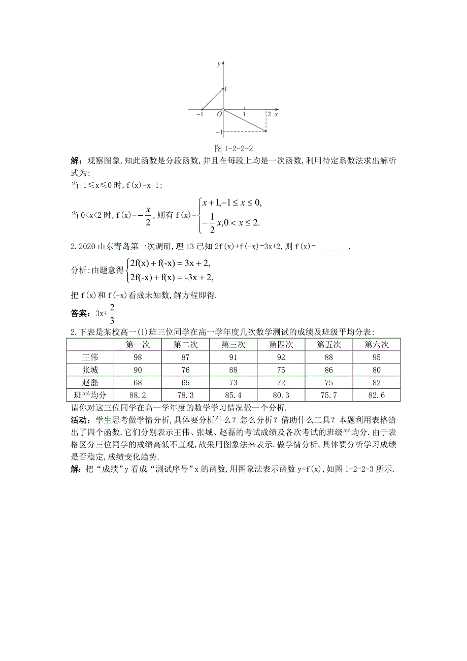 高中数学2.2函数的表示法第1课时示范教案新人教A版必修1_第3页