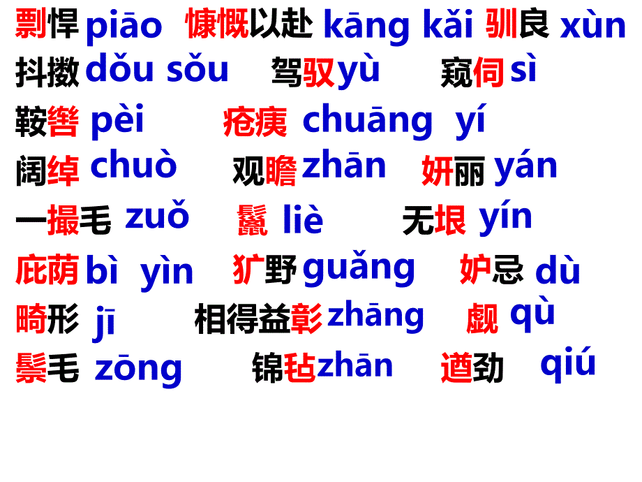 人教版七年级语文下册马课件1_第4页