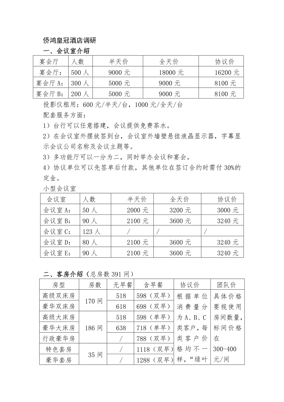 酒店同行调研汇总.doc_第4页