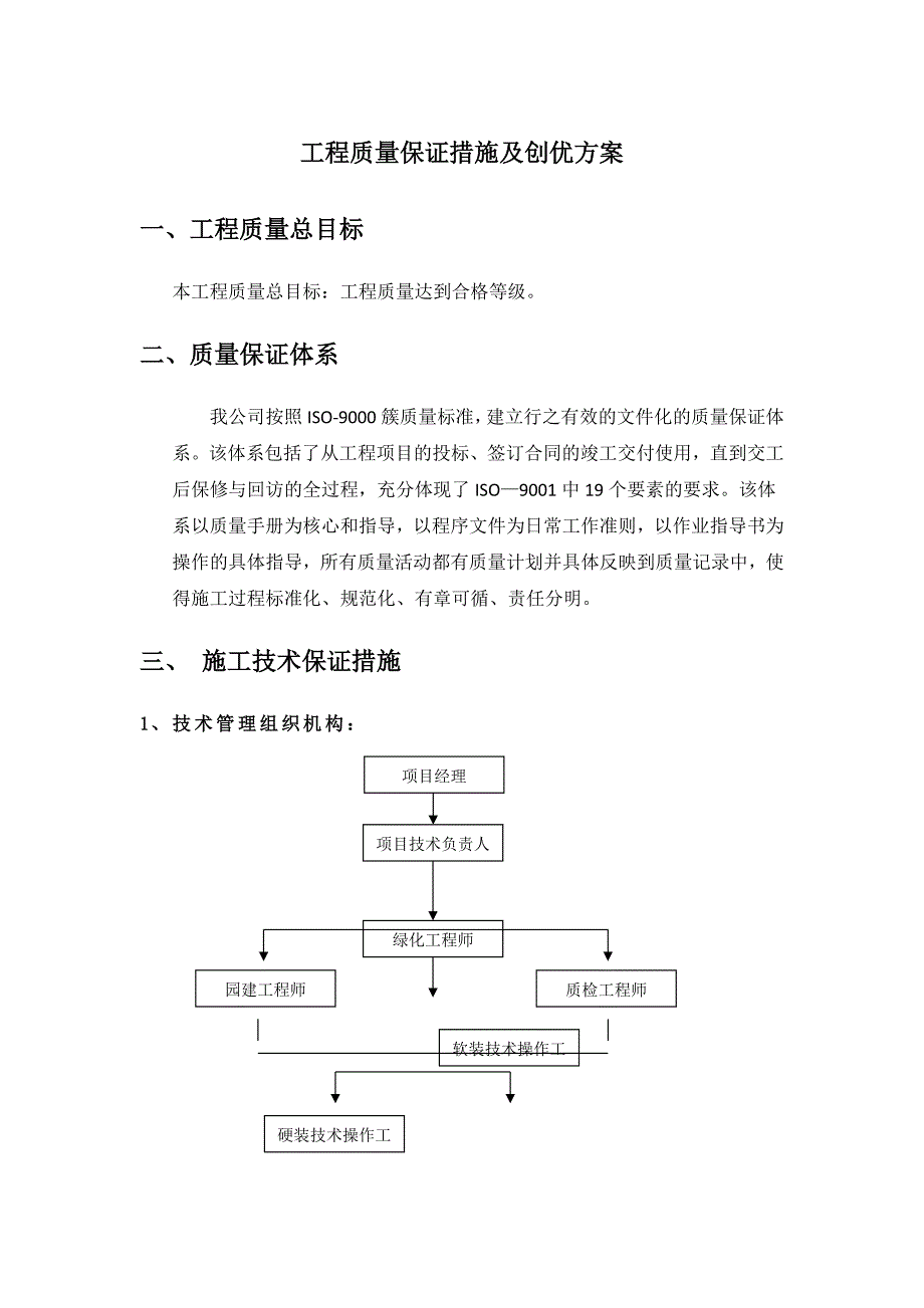 工程质量保证措施及创优方案.docx_第1页