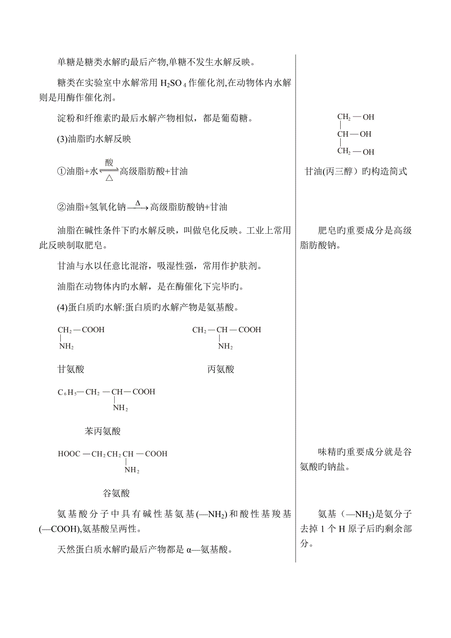 基本营养物质 知识分析_第4页