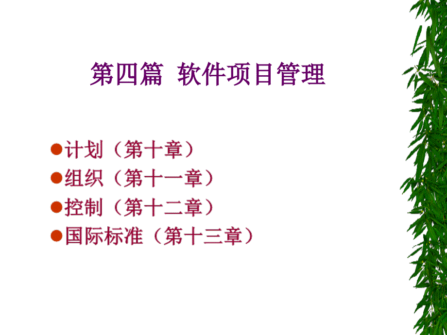 软件项目管理第十至十三章_第1页