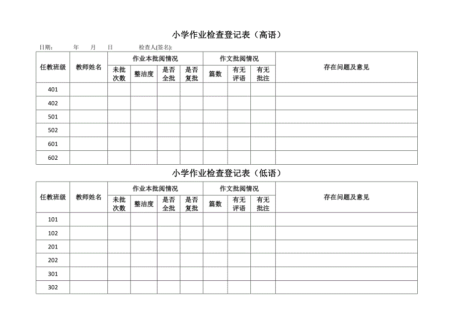 教学五认真作业检查.doc_第1页