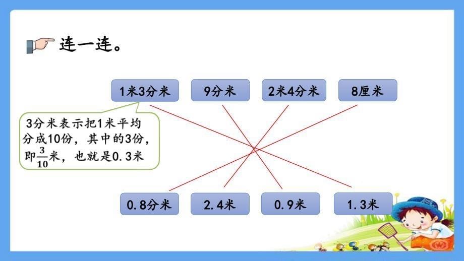 部编人教版三年级数学下册《7.3-小数的初步认识练习二十》精品优质ppt课件_第5页