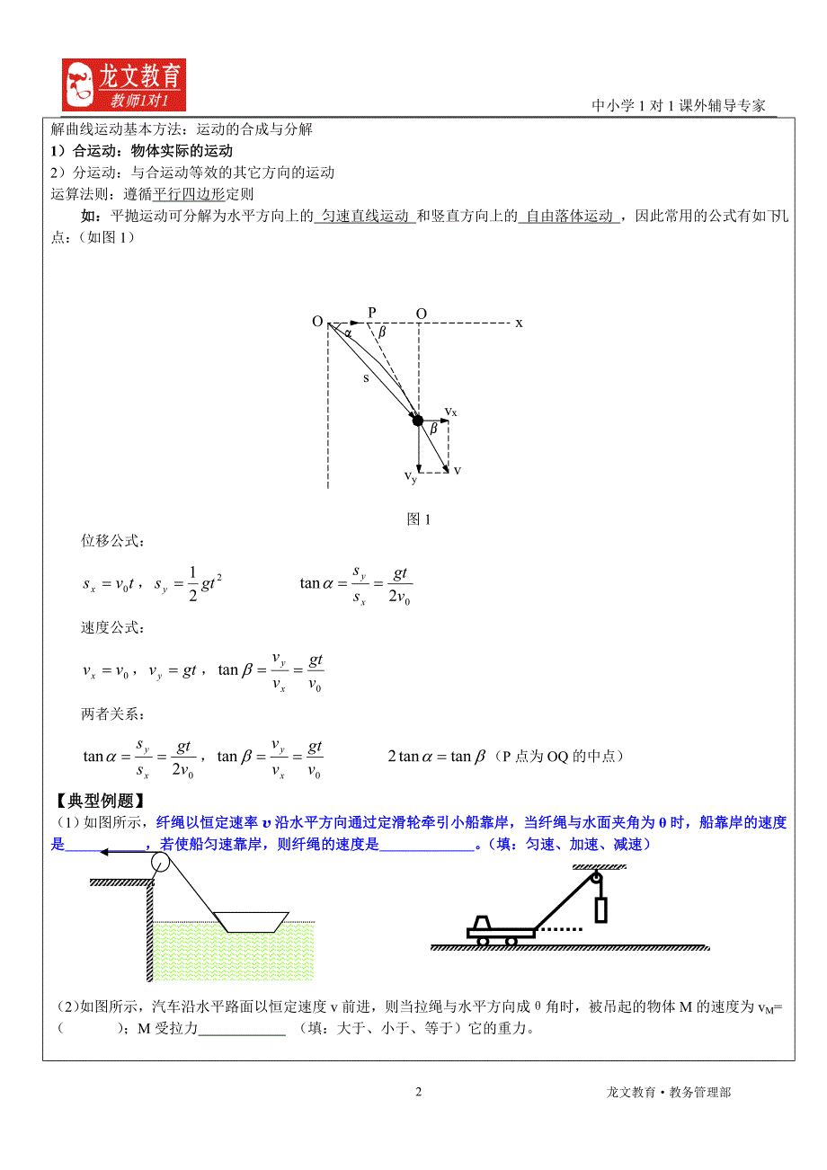 竖直平面内的圆周运动讲义.doc_第2页