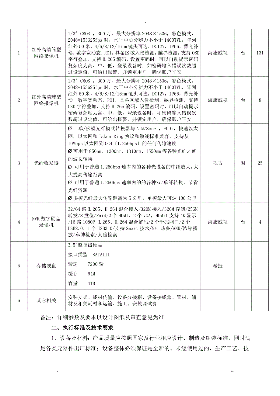 城固民乐家苑视频监控系统项目招投标文件_第4页