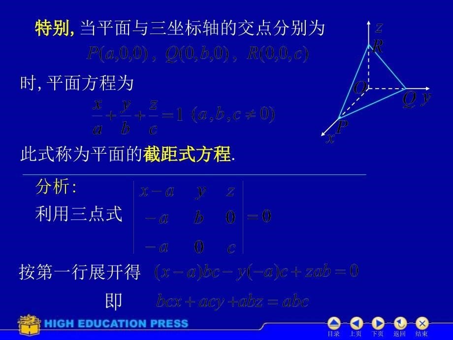 高数同济六版课件D85平面方程_第5页