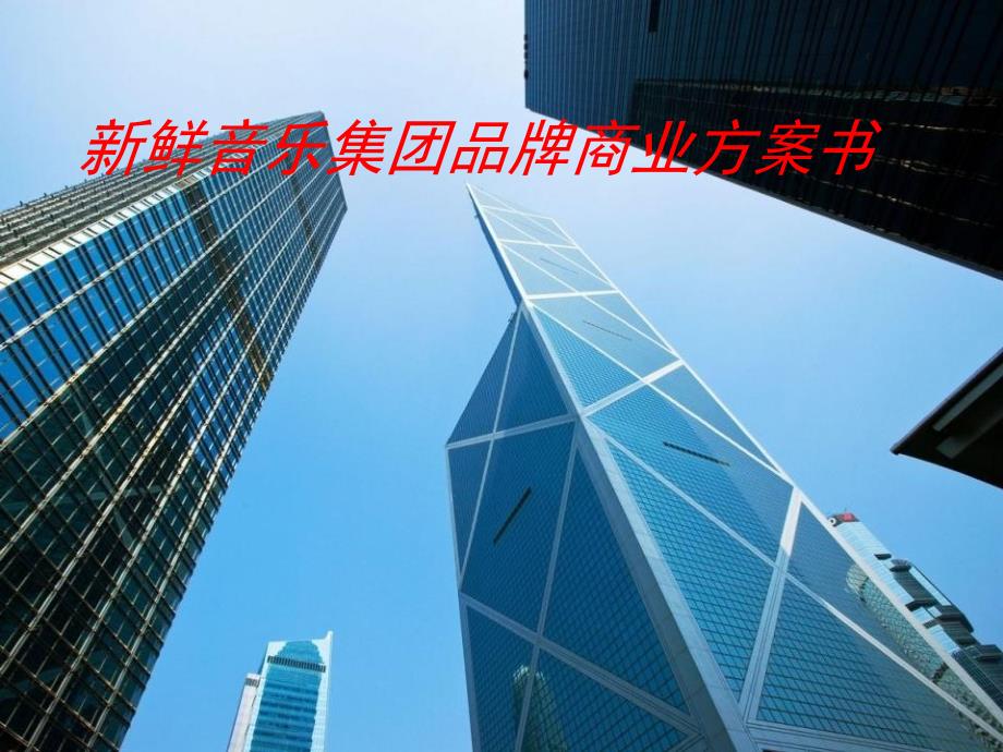 新鲜音乐集团品牌项目商业计划书_第1页