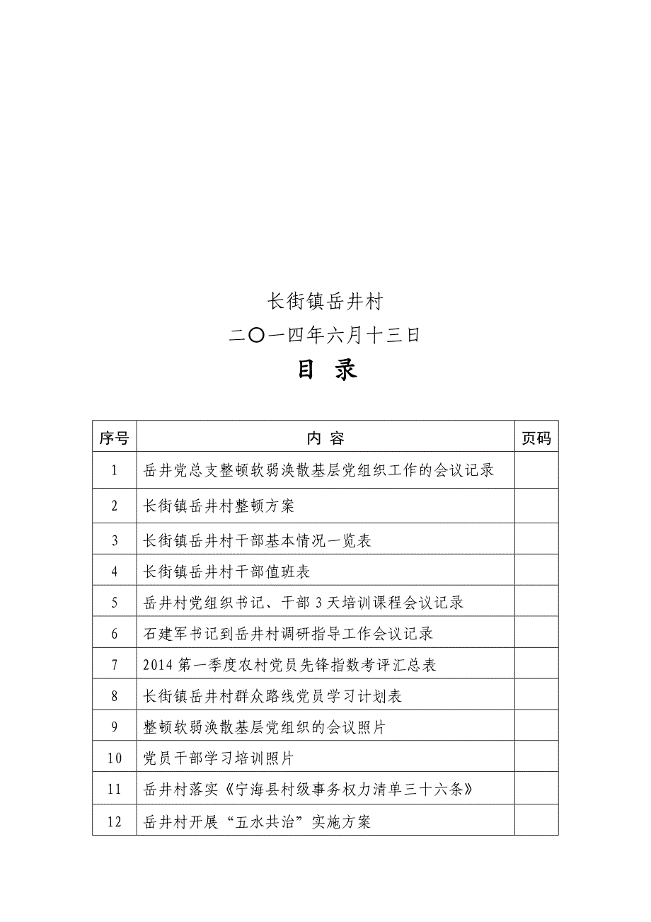 岳井党总支整顿软弱涣散党组织工作台账_第2页