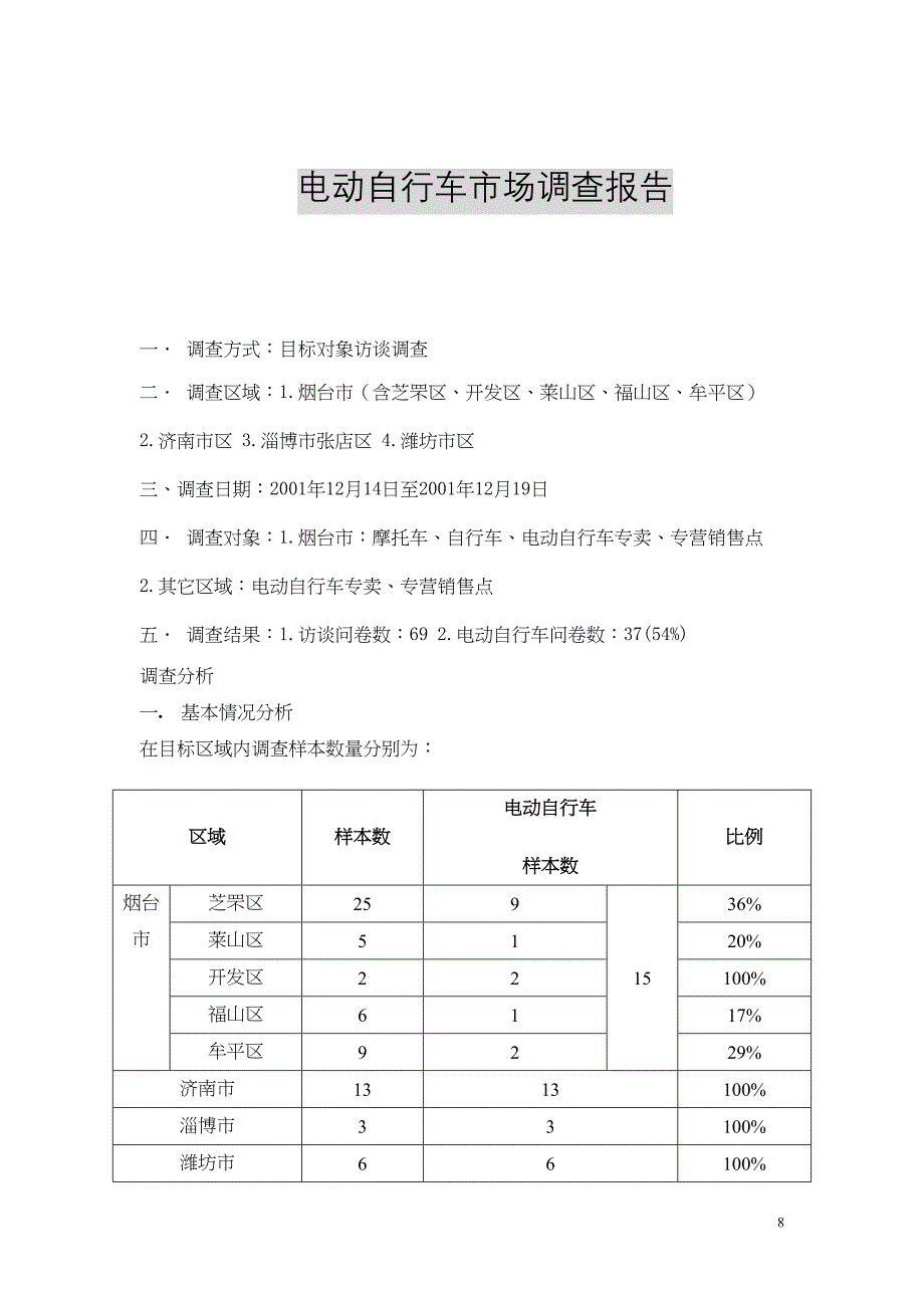 电动自行车市场调查报告（天选打工人）.docx_第1页