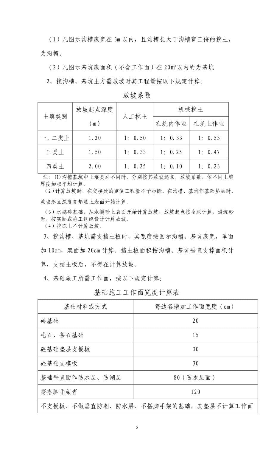 土建预算定额_第5页