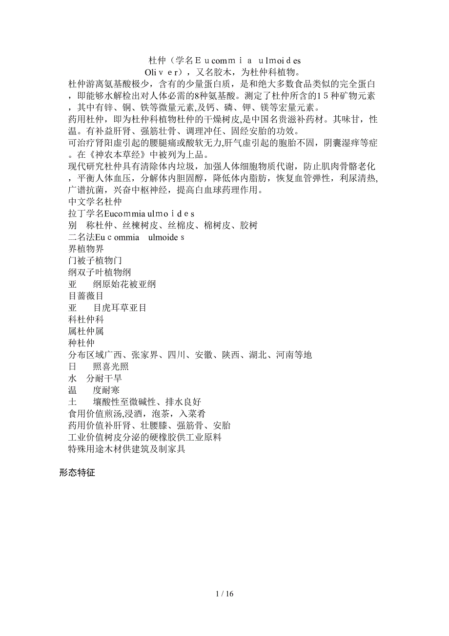 中药杜仲介绍_第1页