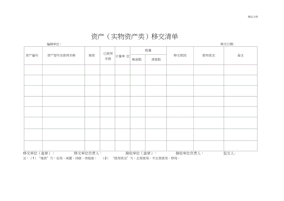 资产移交清单_第2页