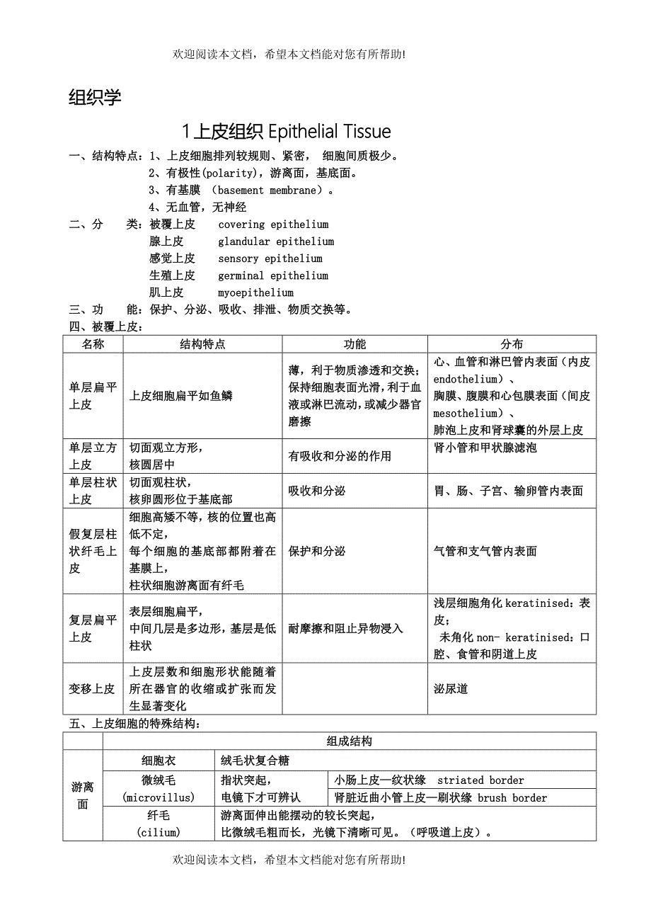 组织学与胚胎学重点_第1页