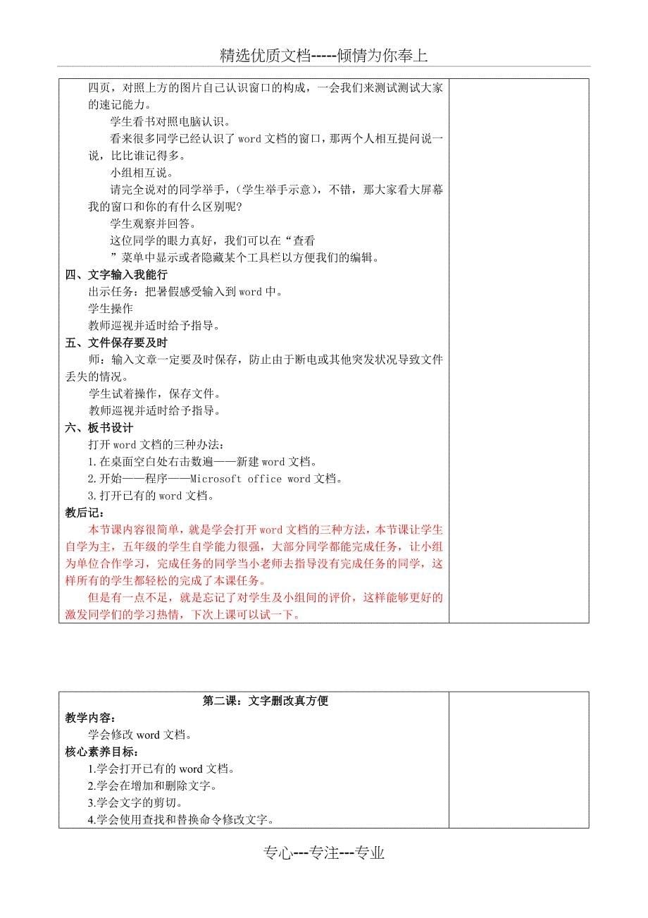 2018鲁教版第三册信息技术全册备课_第5页