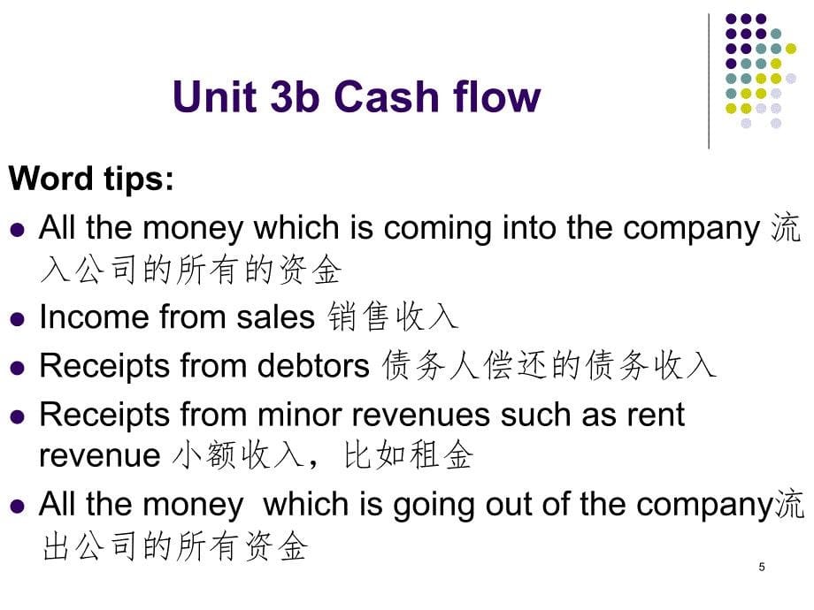 剑桥商务英语中级第二版3bcashflowPPT演示课件_第5页