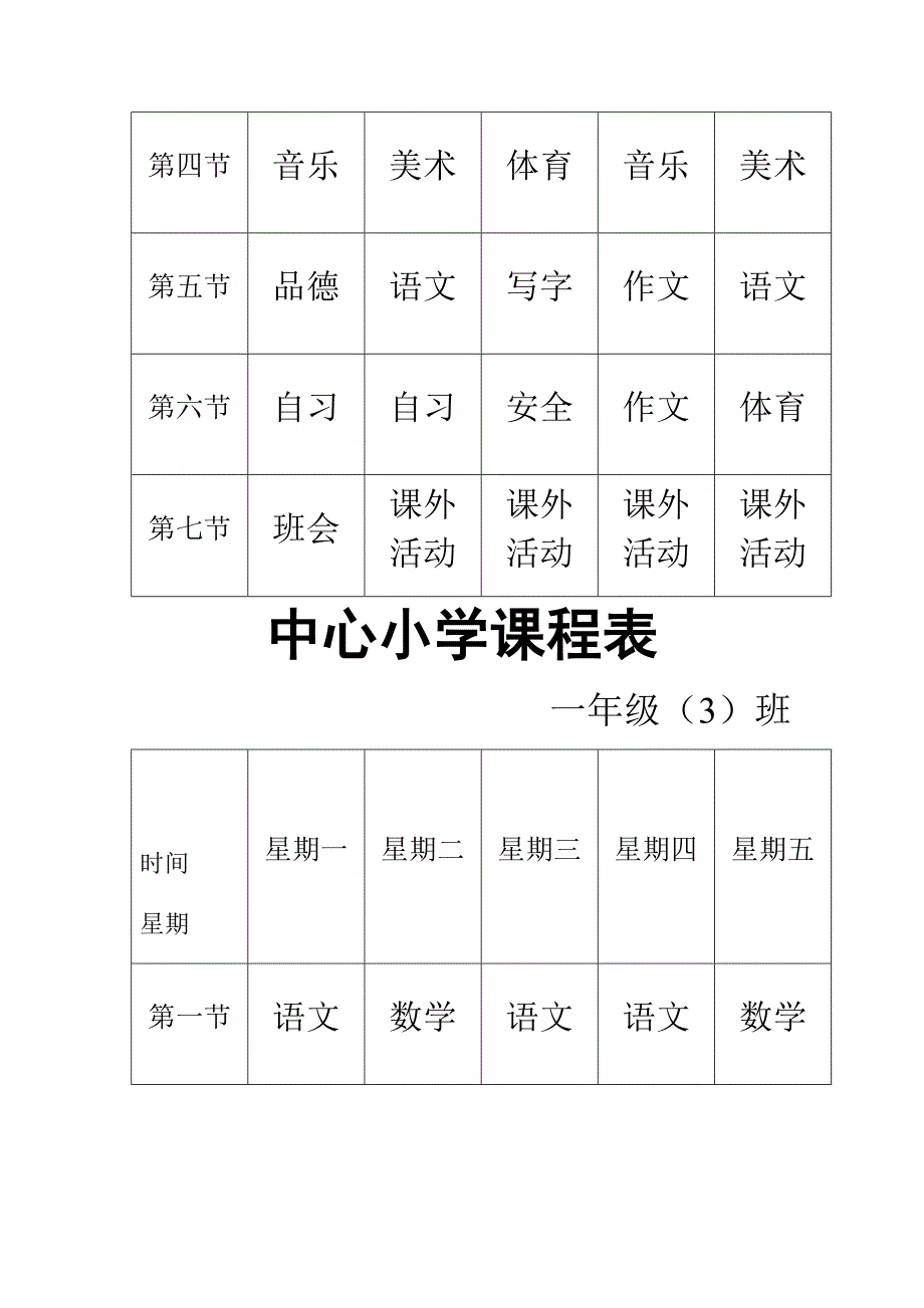 河北省义务教育小学课程表_第3页