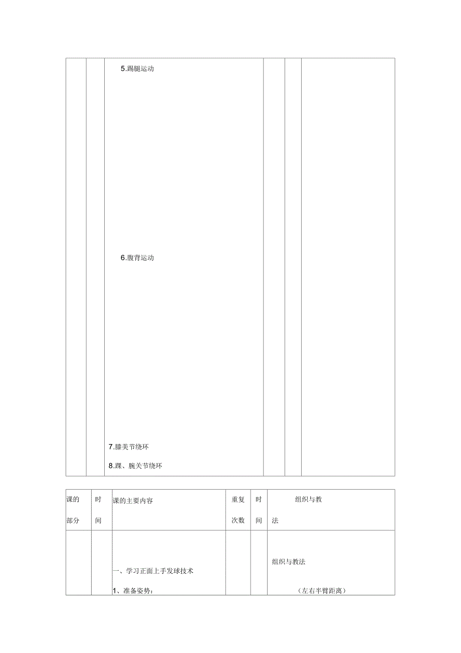 排球上手发球教案_第4页