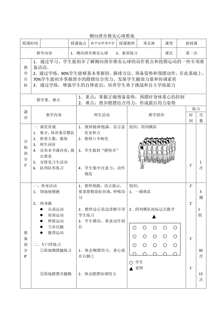 侧向滑步推实心球教学设计[80].doc_第2页