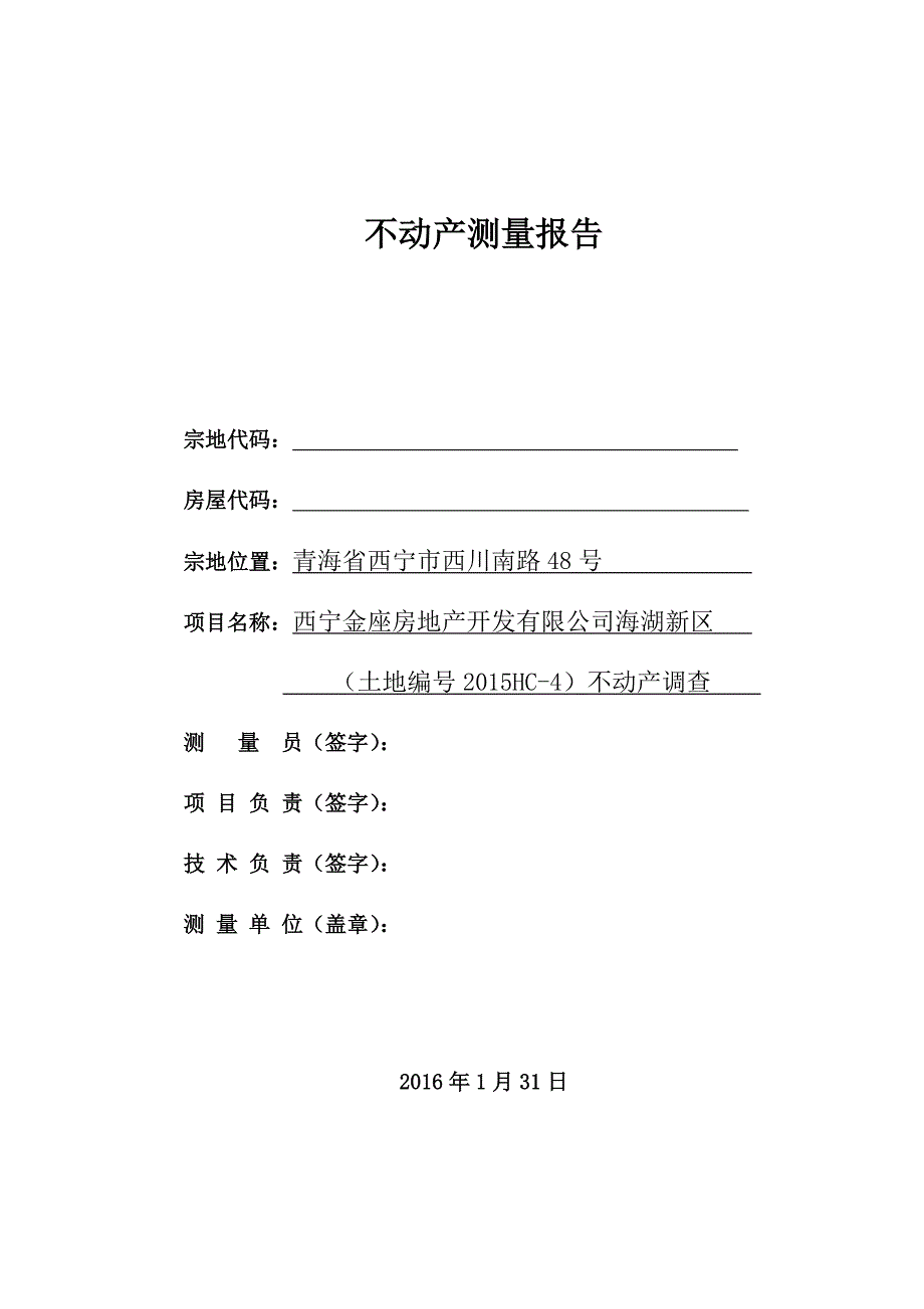 不动产测量报告模板_第2页