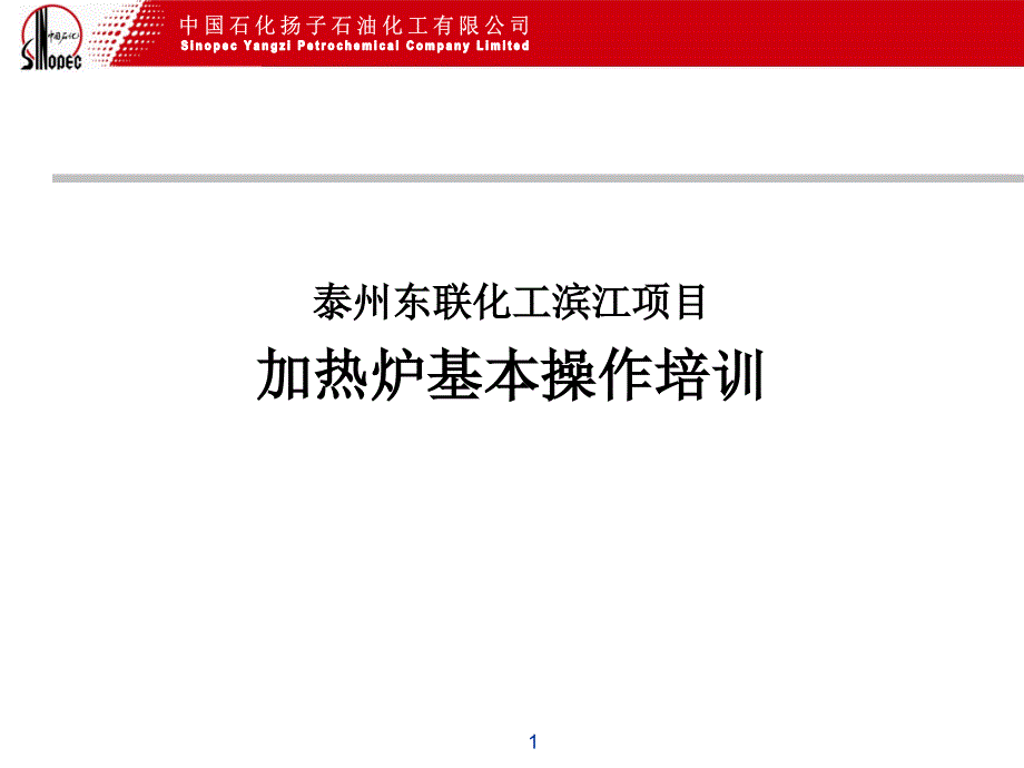 项目加热炉基本操作培训课件_第1页