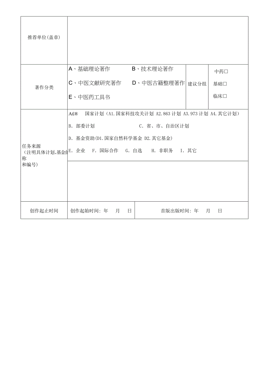 中华中医药学会学术著作奖推荐书doc_第2页