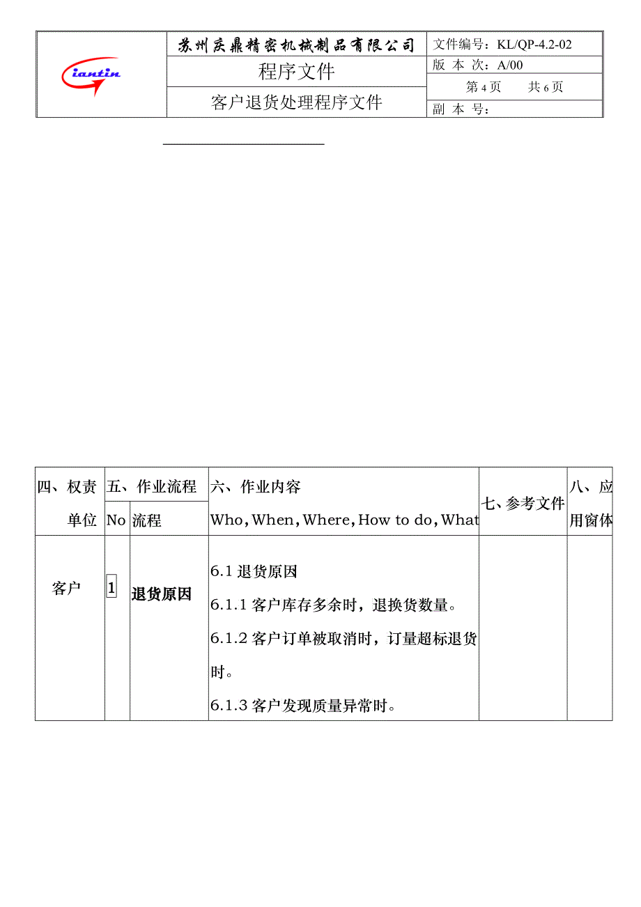 客户退货处理流程_第4页