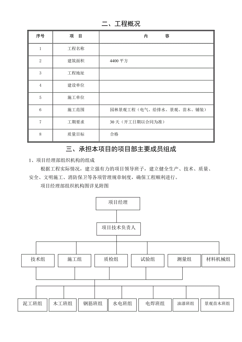 园林景观施工组识计划_第4页