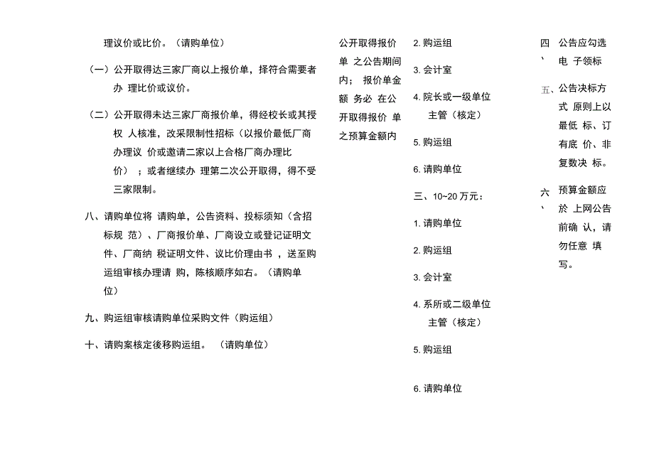 万万元公开取得报价单采购流程_第2页