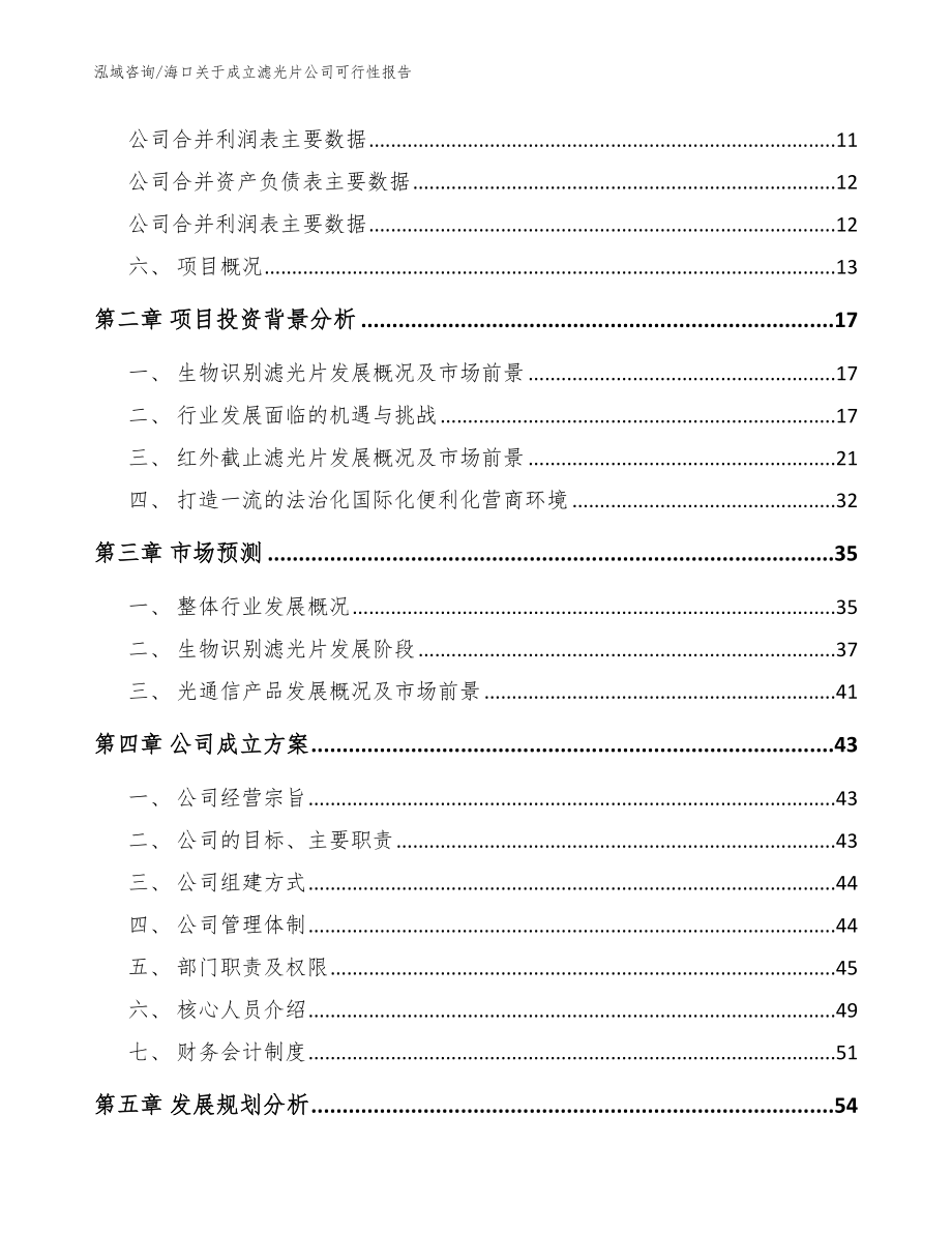 海口关于成立滤光片公司可行性报告_参考范文_第4页