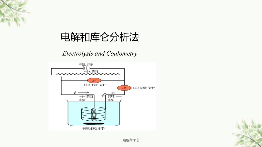 电解和库仑课件_第1页