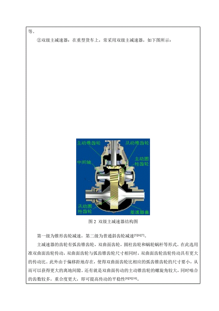 汽车主减速器设计开题报告格式_第4页