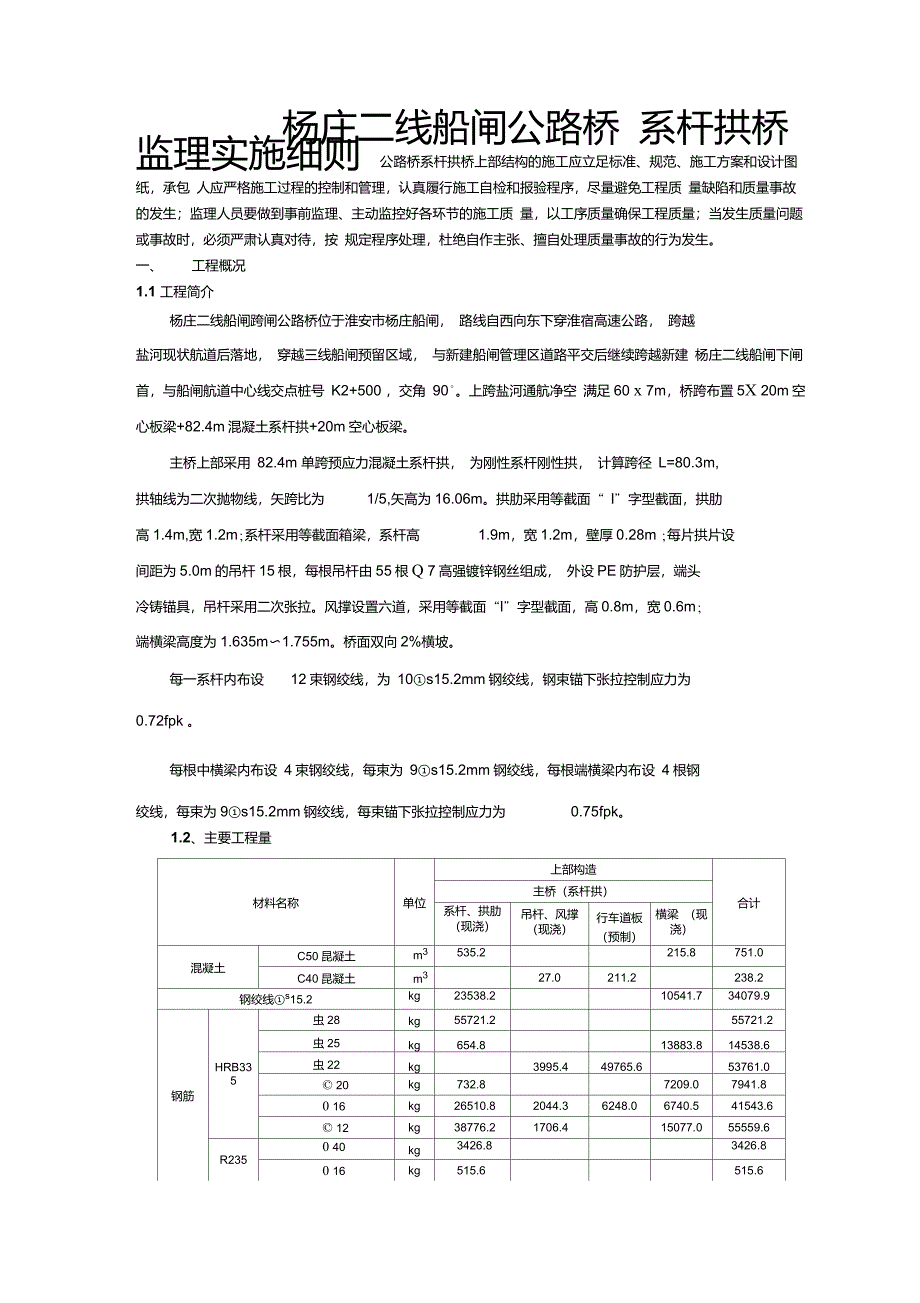 系杆拱桥监理细则2_第1页