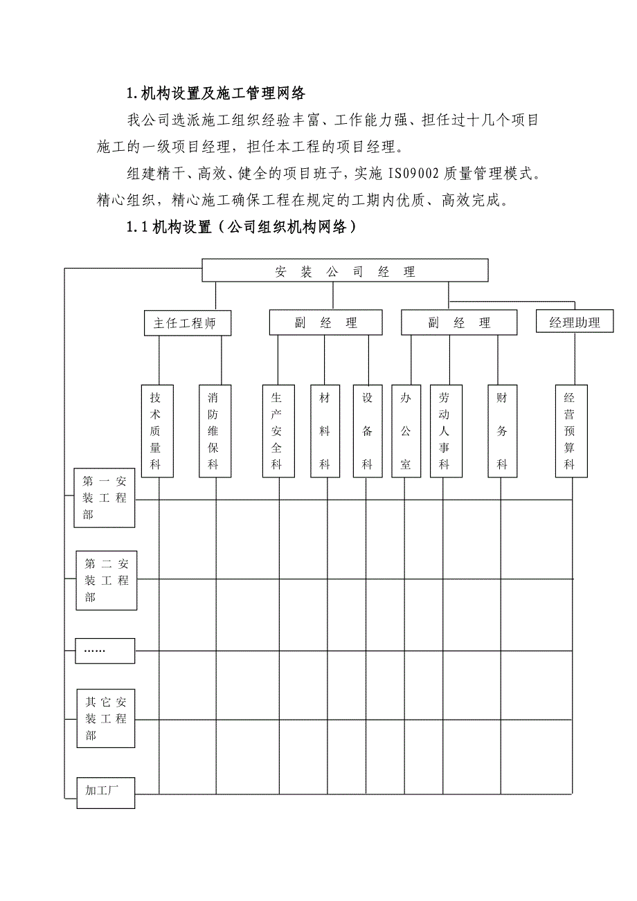 安装施工组织设计编制统一格式_第3页