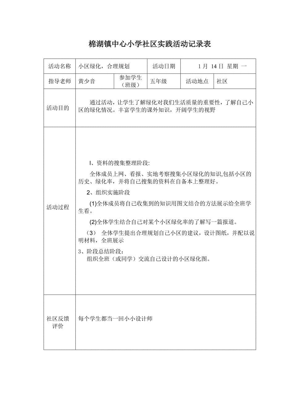 学生社会实践记录表_第5页