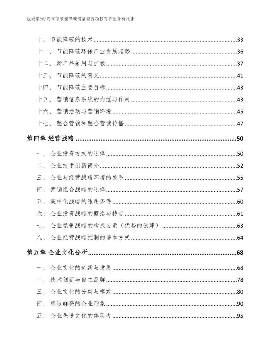 河南省节能降碳清洁能源项目可行性分析报告_参考模板_第3页