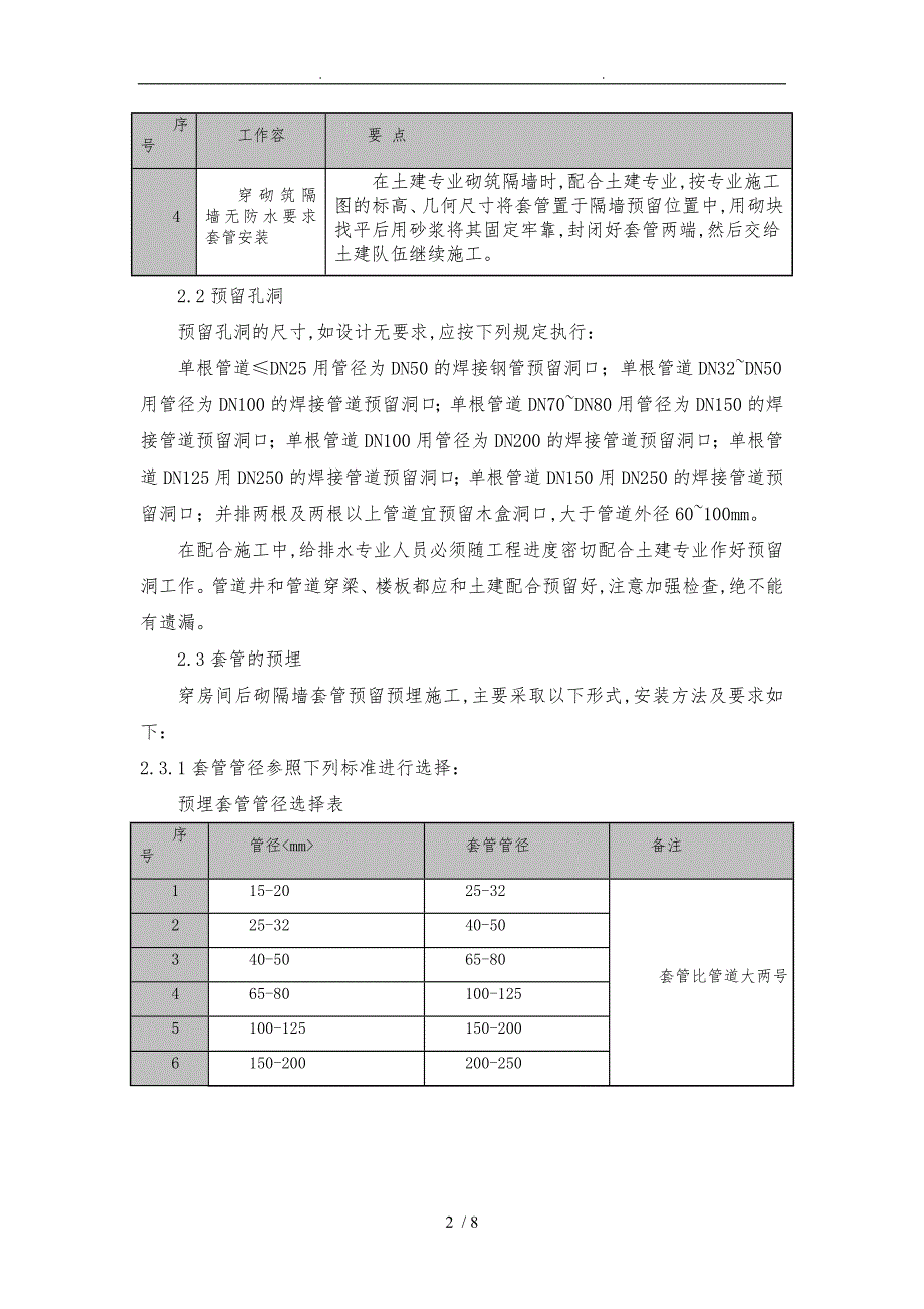 水暖预埋案例与规范标准_第2页