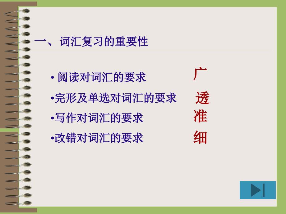 初中英语汇报材料：优化词汇复习提高学生语言感受力_第3页