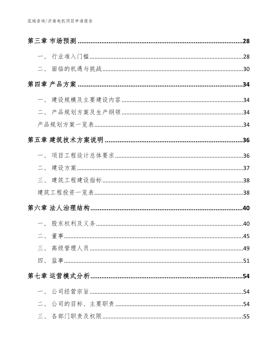 济南电机项目申请报告模板_第3页