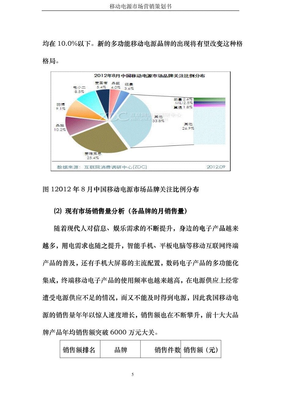 移动电源营销策划书XXXX_第5页